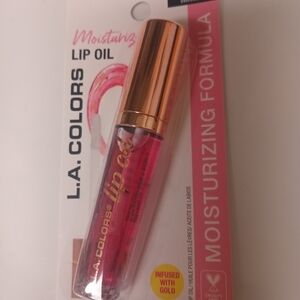L.A. Colors Moisturizing Lip Oil - Pink with Gold Cap